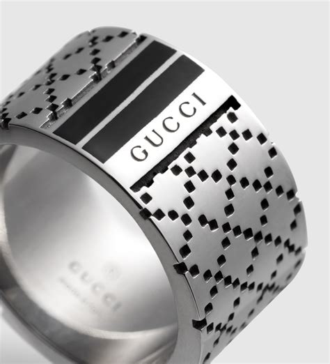 gucci men's ring|pre own gucci men ring.